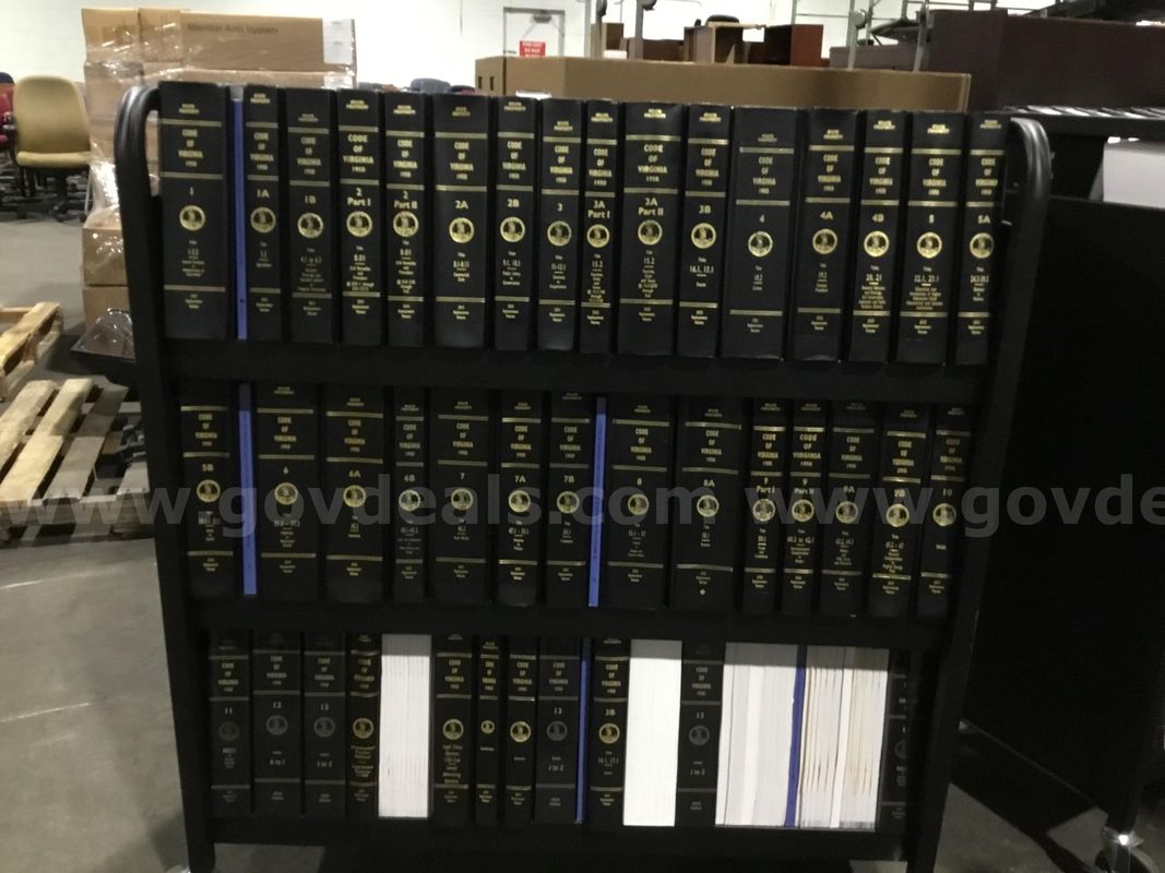 1 Cart of Code of Virginia Books 1950