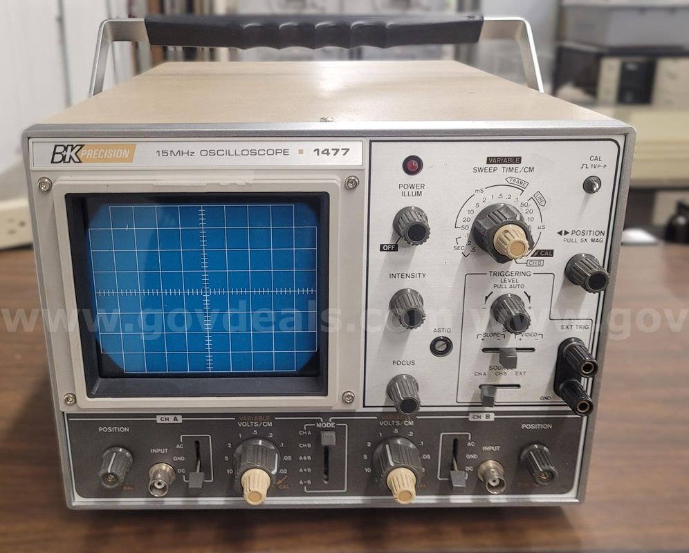 Vintage Dual-Trace Analog Oscilloscope