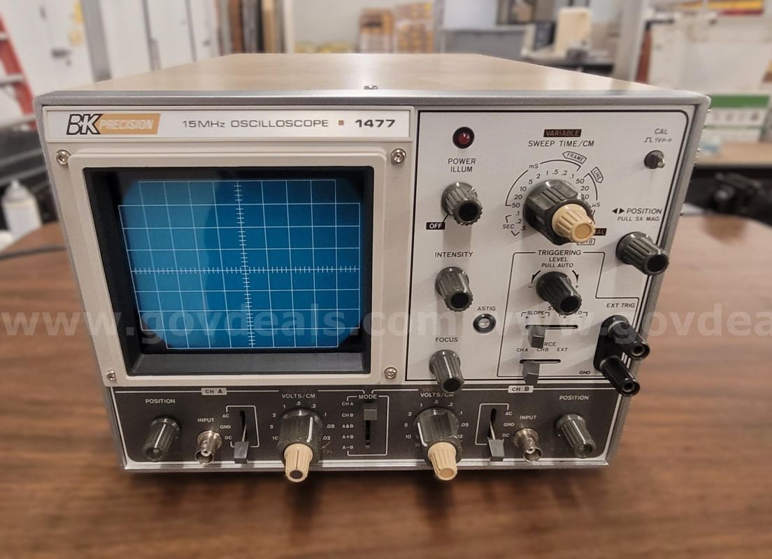 Vintage Dual-Trace Analog Oscilloscope