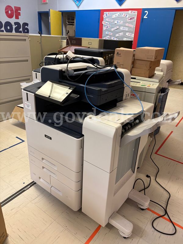 (3) Xerox Printer/Copiers & (1) Riso Printer/Copier