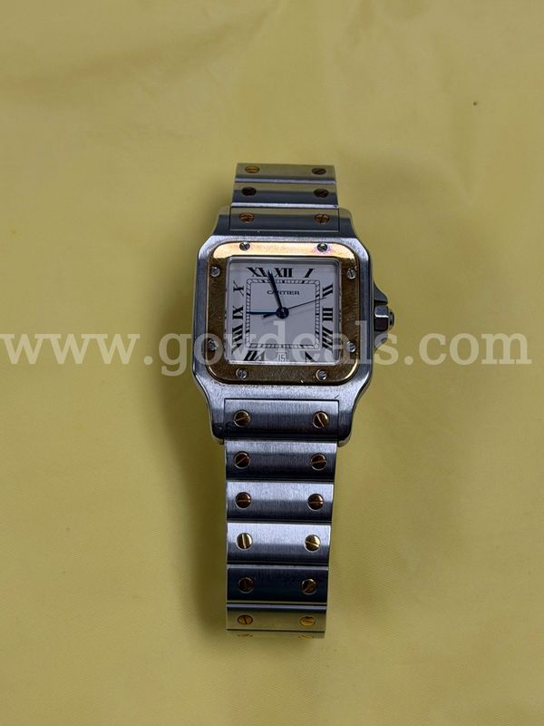 Steel and 18 Karat Santos de Cartier Wristwatch