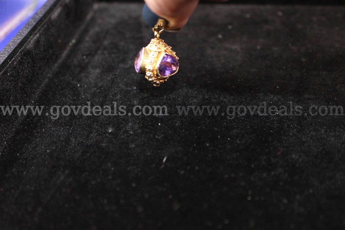 Y/M Charm W / 3 Purple Heart Stories;
