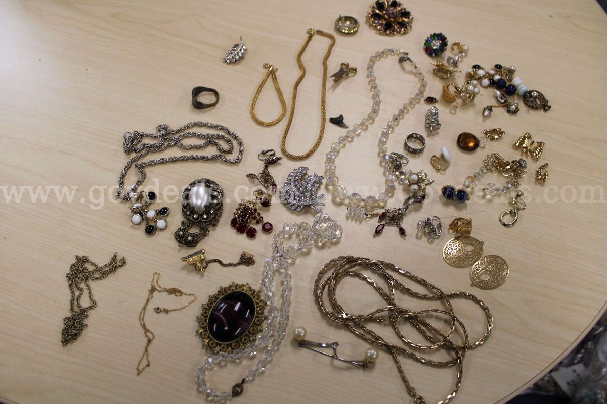 RING (3); CHARM (2); BRACELET (1); NECKLACE (7); PINS (7); EARRING, PAIR (11) SI