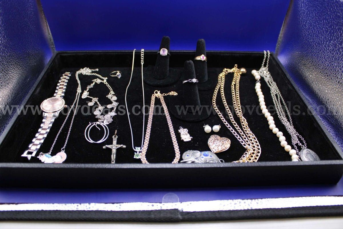 RING (4); EARRING, PAIR (2); WATCH (1); CHARM (4); CHAIN (1); NECKLACE (4); BRAC