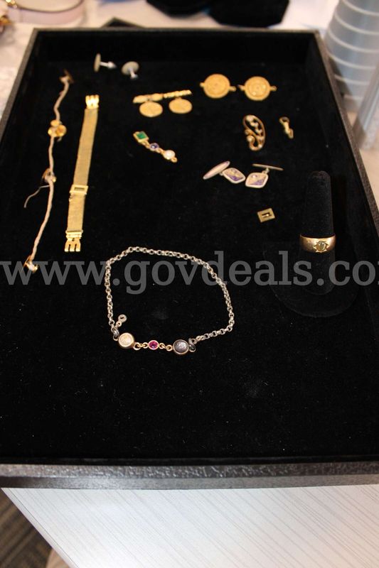 RING (1); BRACELET (2); CUFF LINK, PAIR (3); PIN (2); MISC PIECES (5)