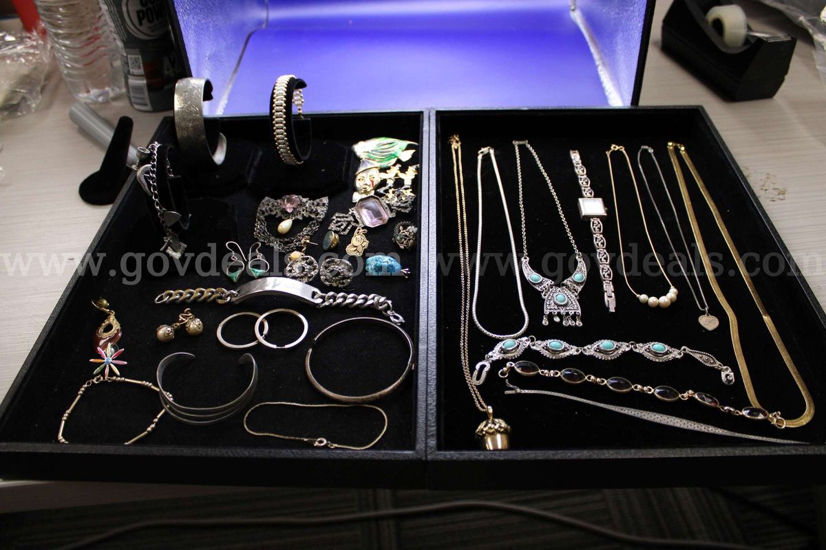 1 Watch, 1 Pendant, 11 Bracelets, 8 Brooches, 6 Necklaces, 4 Pair Earrings, 3 Earrings