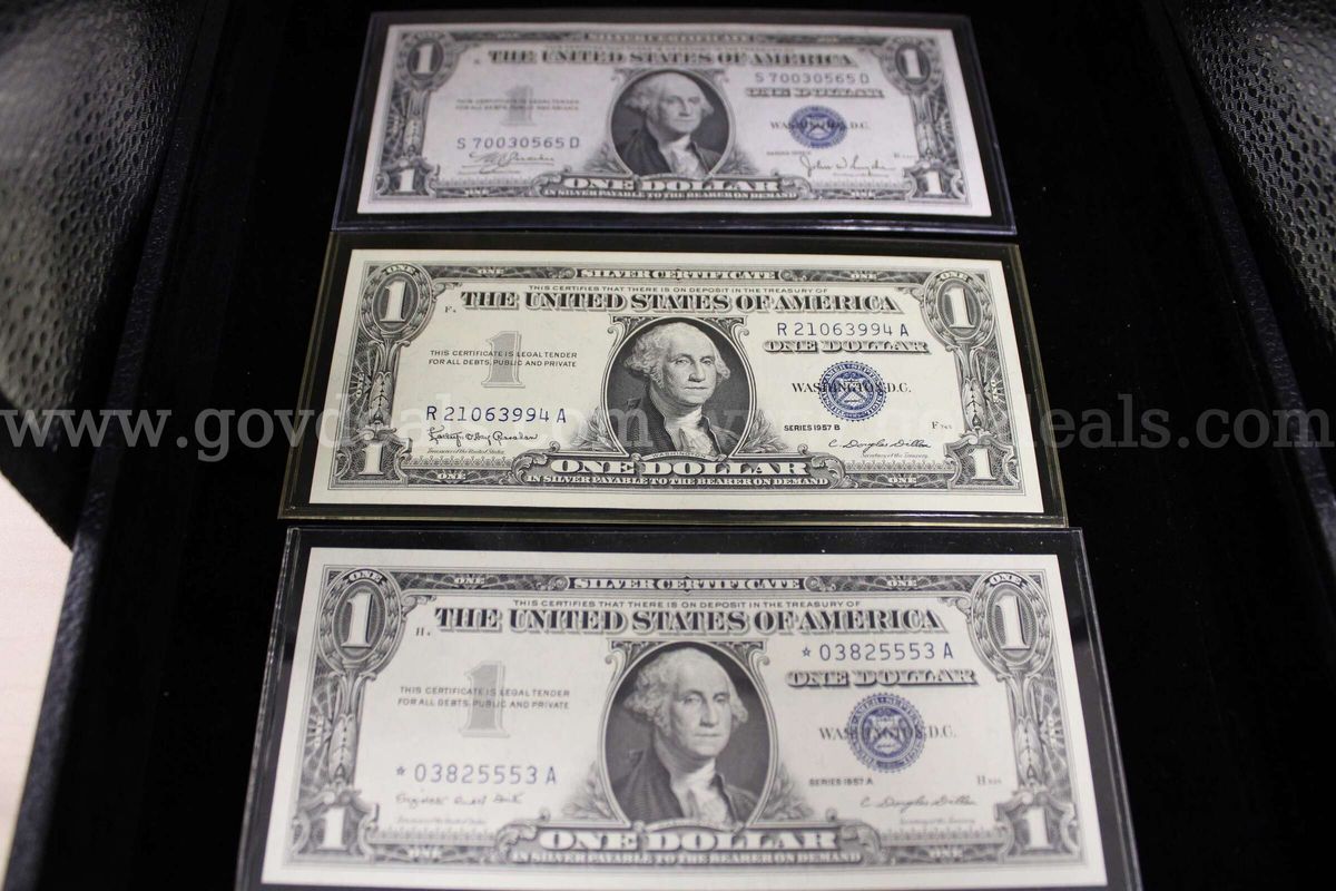 $1 Bill (14); $2 Bill (7); $10 Bill (1); Foreign, Bills (6); Other Bills (3)
