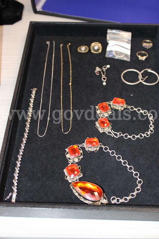 3 Necklaces, 1 Bracelet, 3 Rings, 3 Pair Earrings, 1 Single Earring