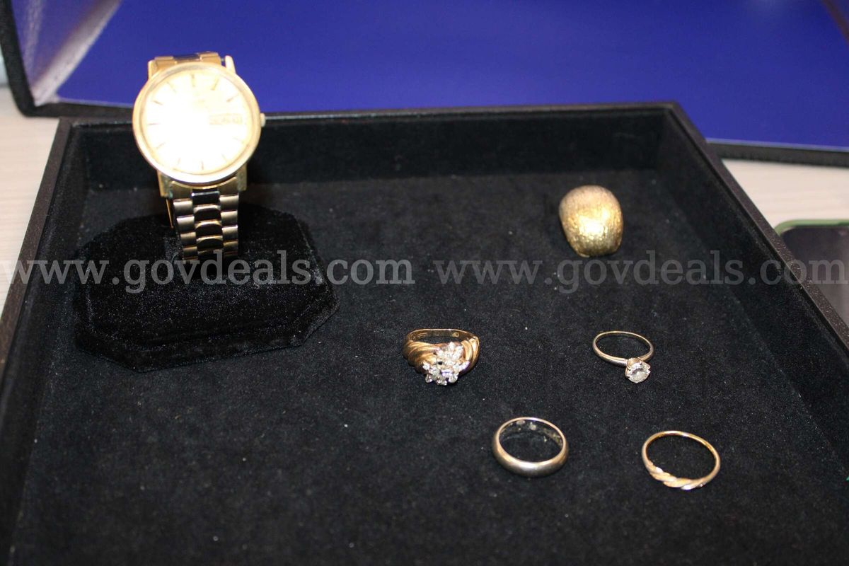 Watch (1); Rings (4); Earring, Single (1)