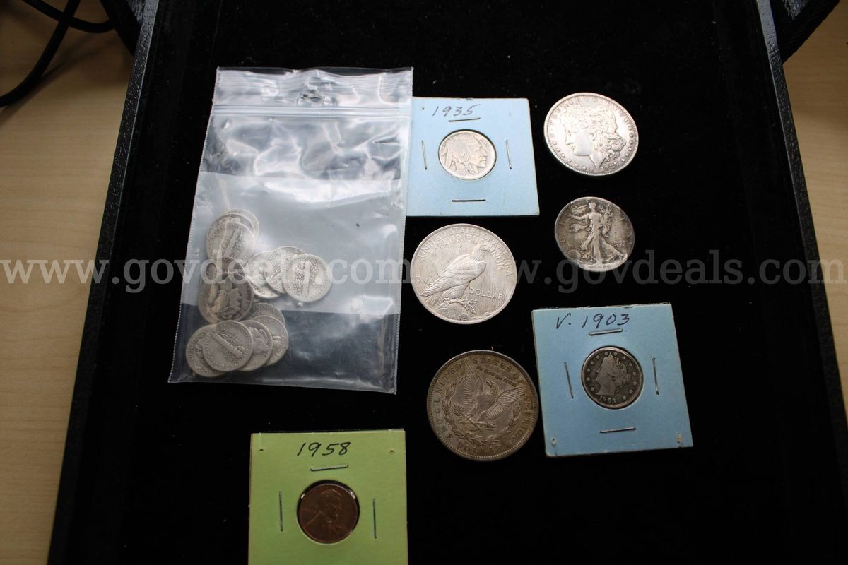 $1.00 COIN (3), 0.50 COIN (1), 0.01 COIN (1), 0.05 COIN (2). 0.10 COIN (16)