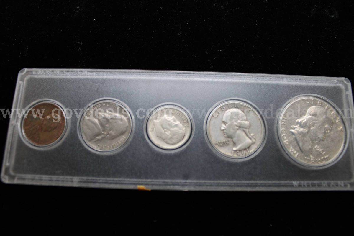$0.50 COIN (1), 0.25 COIN (1), 0.10 COIN (1), 0.05 COIN (1), 0.01 COIN (1)