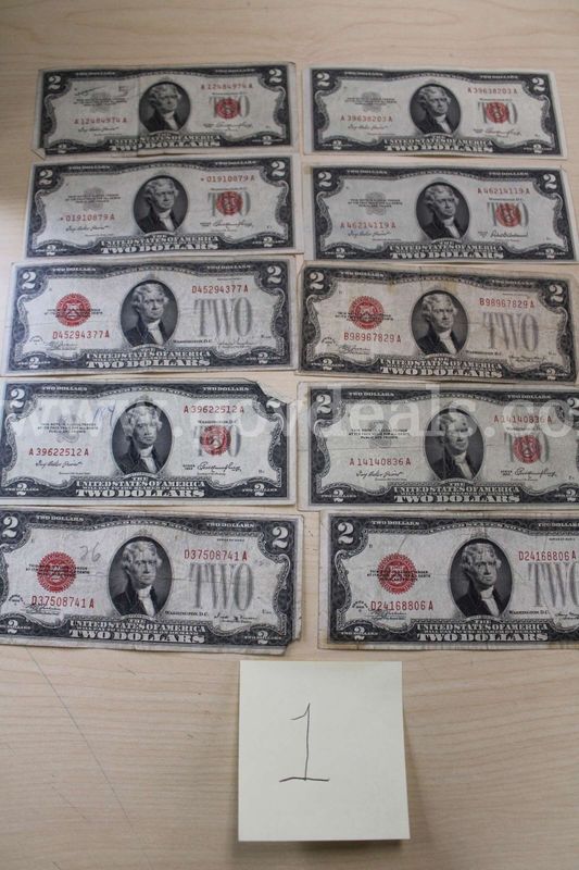 FOREIGN COIN (1); $1 COIN (9); HALF $ (2); QUARTER (17); DIMES (154); NICKELS (7