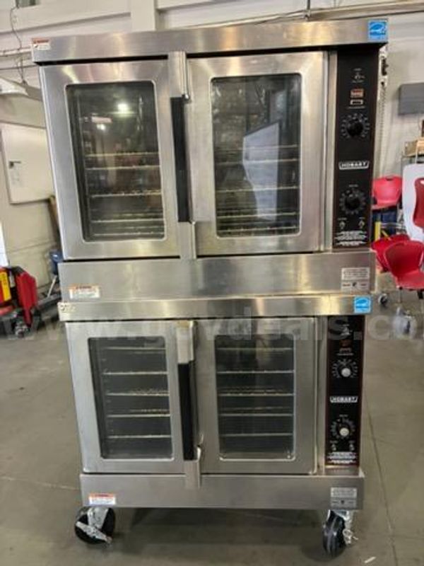 HOBART DOUBLE STACK COMMERCIAL CONVECTION OVEN, MODEL #HGC502