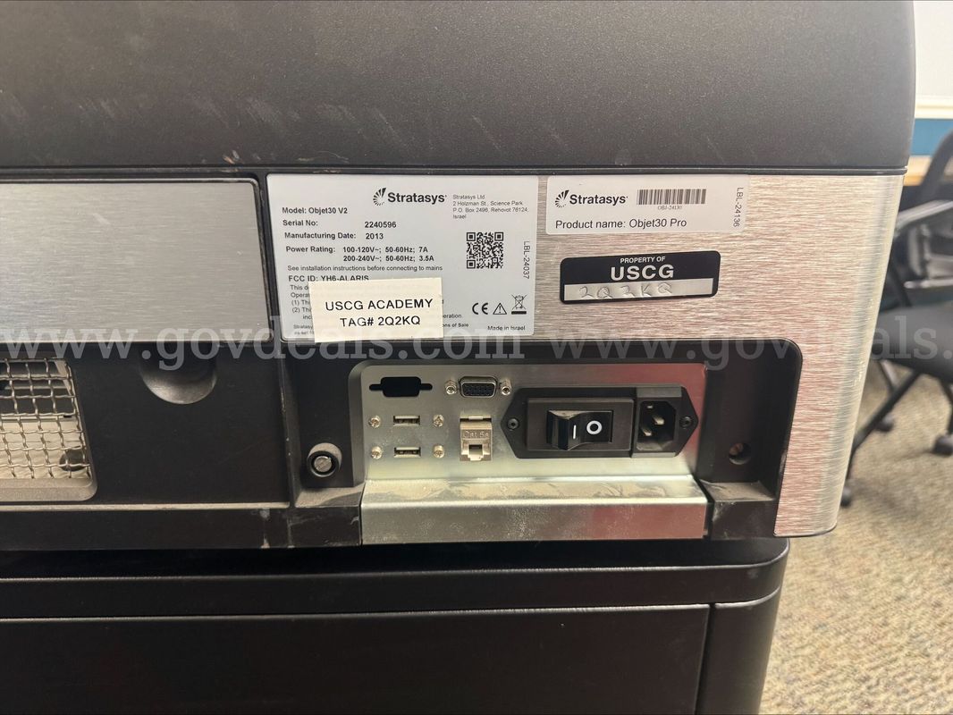 2013 S/N 2240596 Model: Objet30 V2