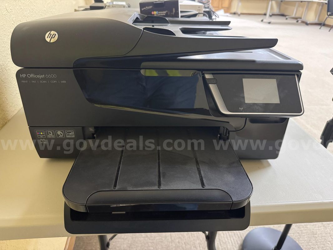 HP Officejet 6600 Print, Scan, Fax, Copy, Web with cables.