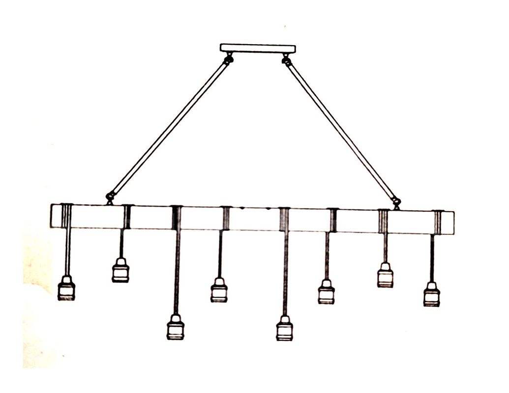Linear Chandelier Ceiling Light