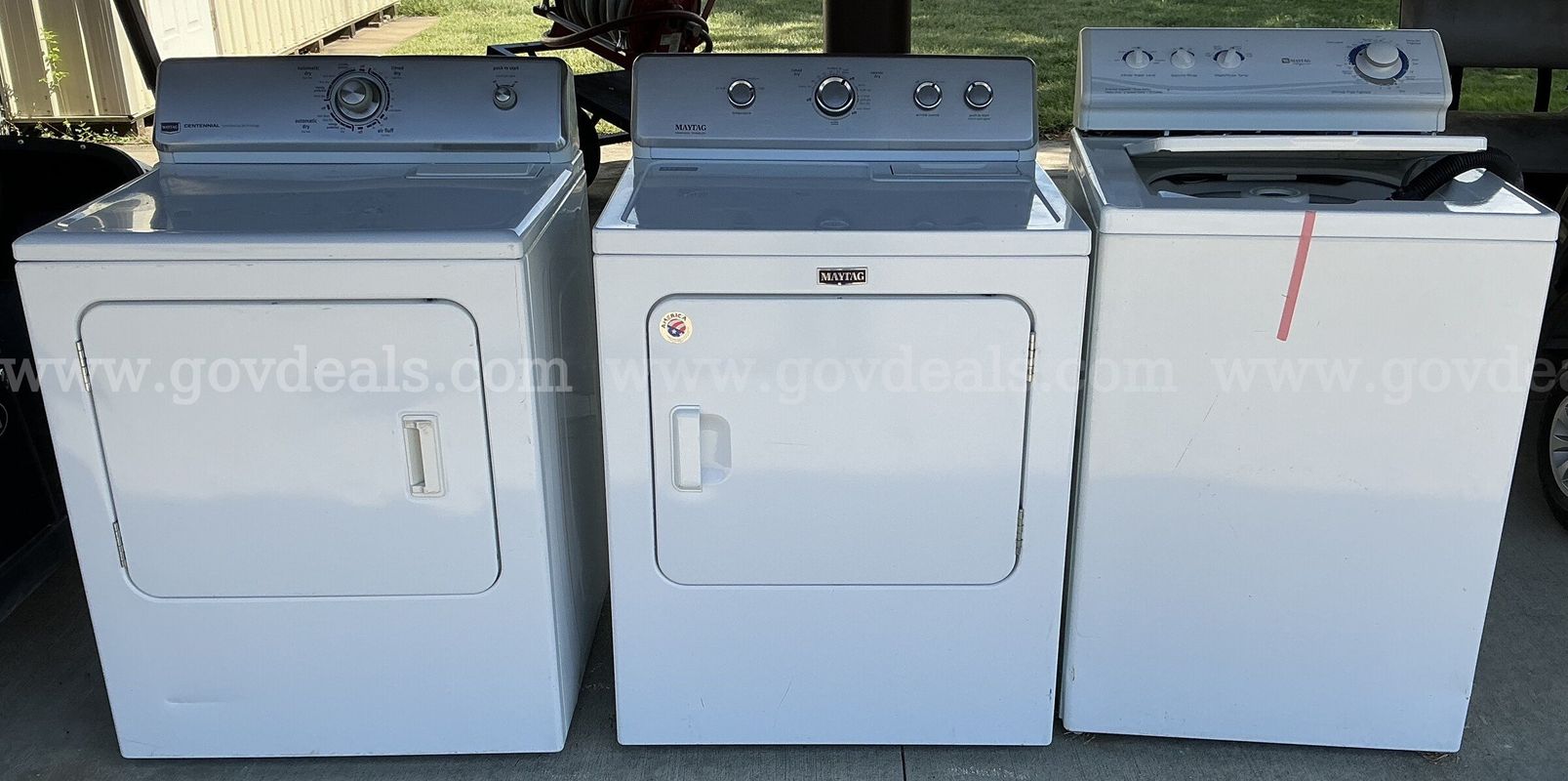 Maytag Washer and Two (2) Maytag Dryers