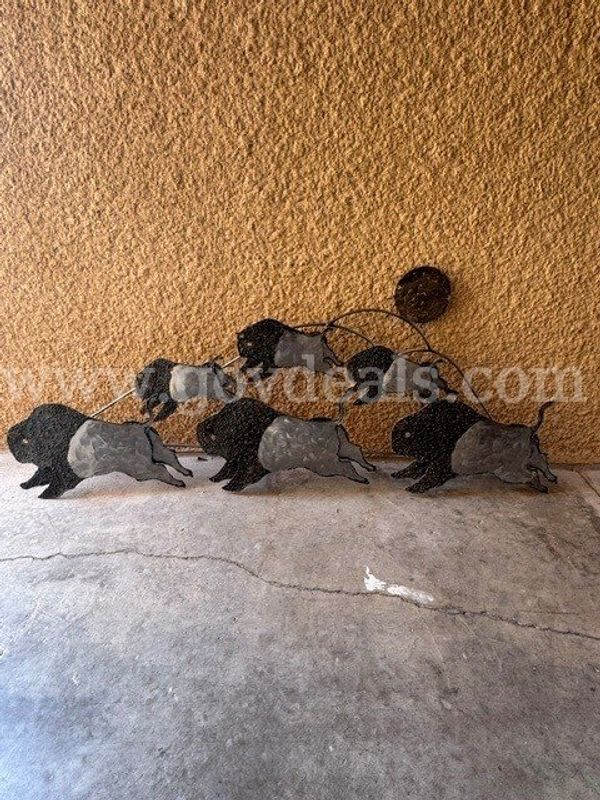 Prairie Stampede Metal Art