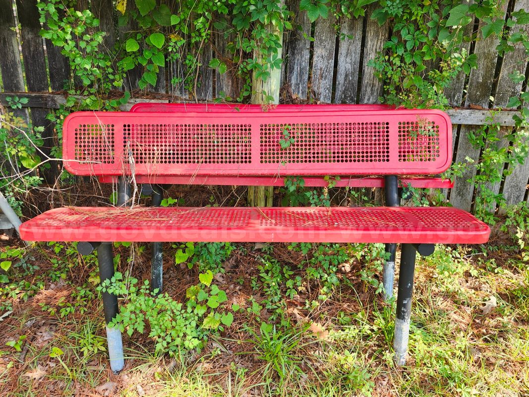 (2) 6 foot Metal Coated Benches