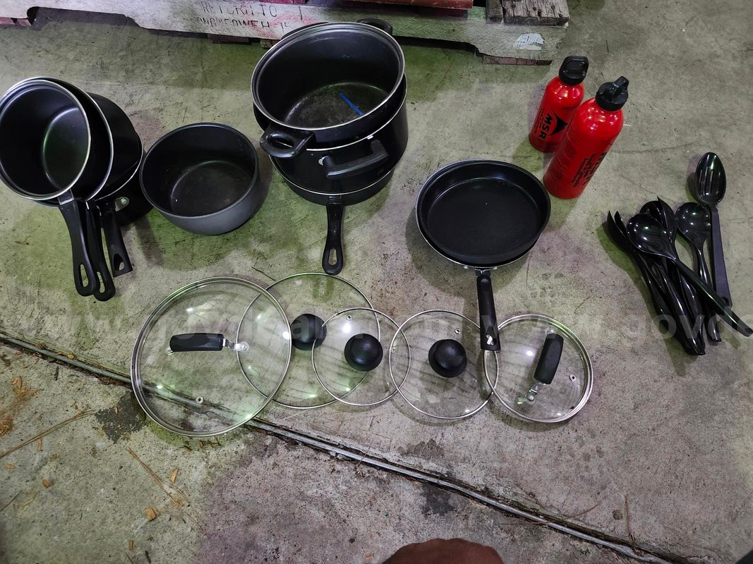 Small lot of camping cooking wear