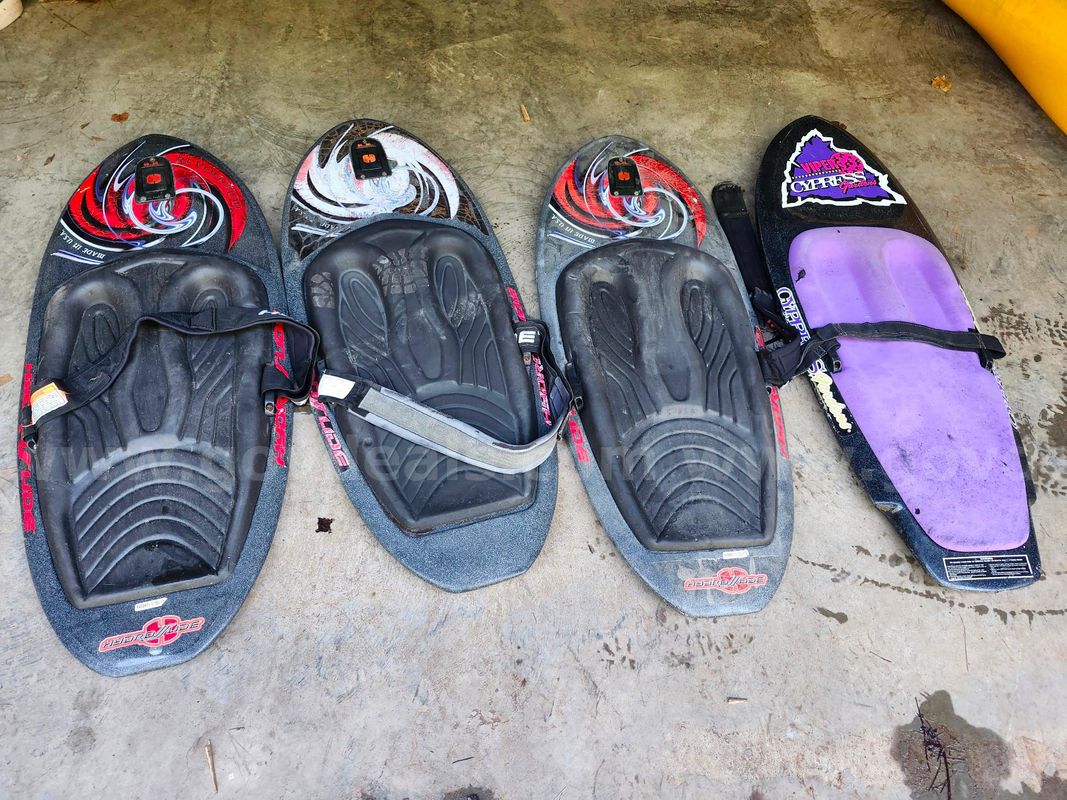 LOT OF (4) WATER KNEE BOARDS