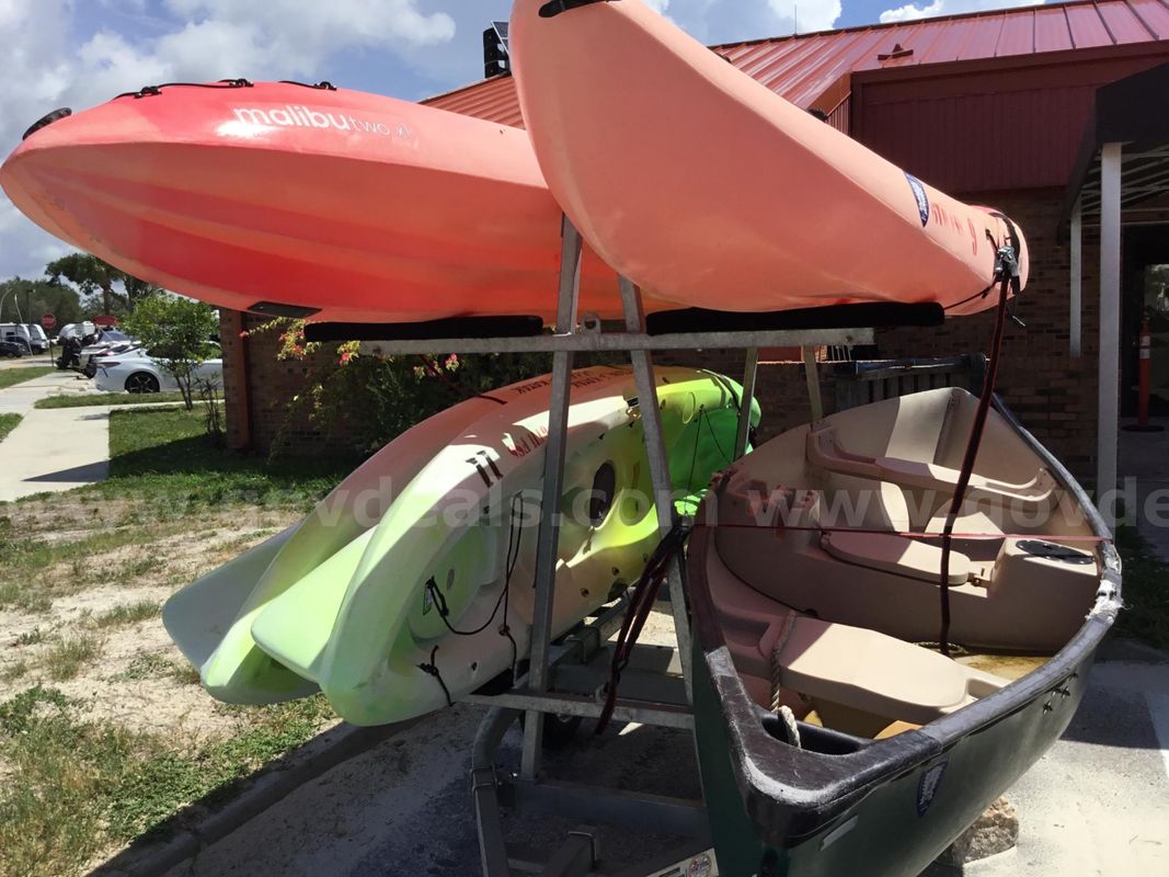 4 Used kayaks and 1 used Canoe - leaks, various damaged parts
