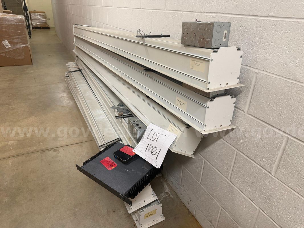8 projector screens & miscellaneous items