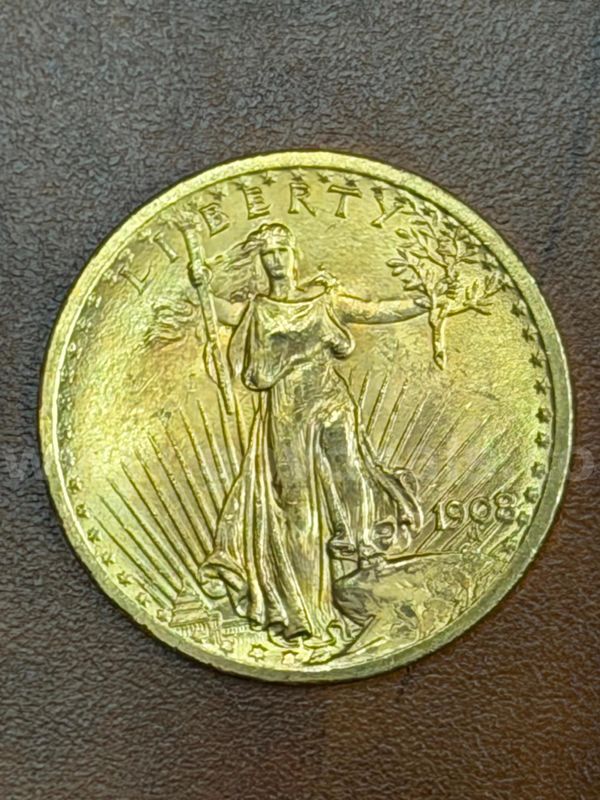 1908 20$ Gold Coin U.S.  Saint-Gaudens