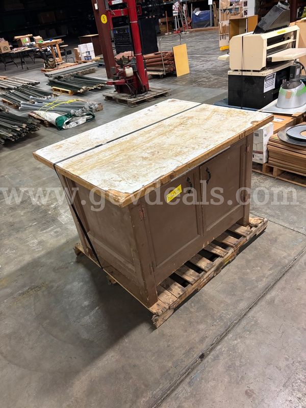 Wooden Work Bench/Cabinet