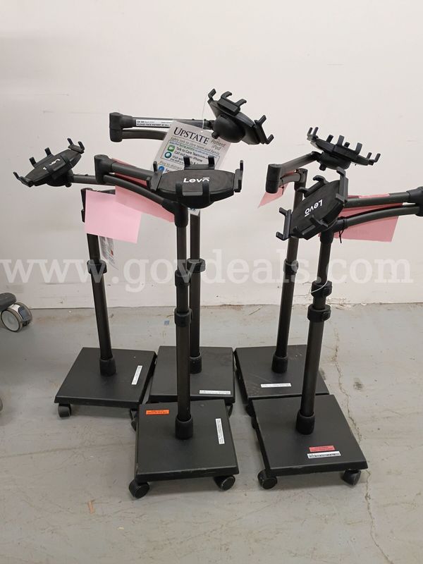Lot of (5) Levo Tablet Stands on Wheels