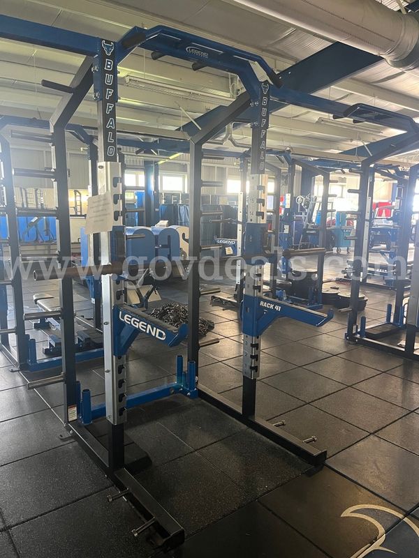 Squat Rack and 45 lb Barbell
