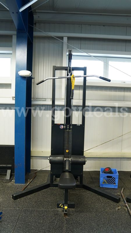 Lat Cable Exercise Machine with Various Attachments