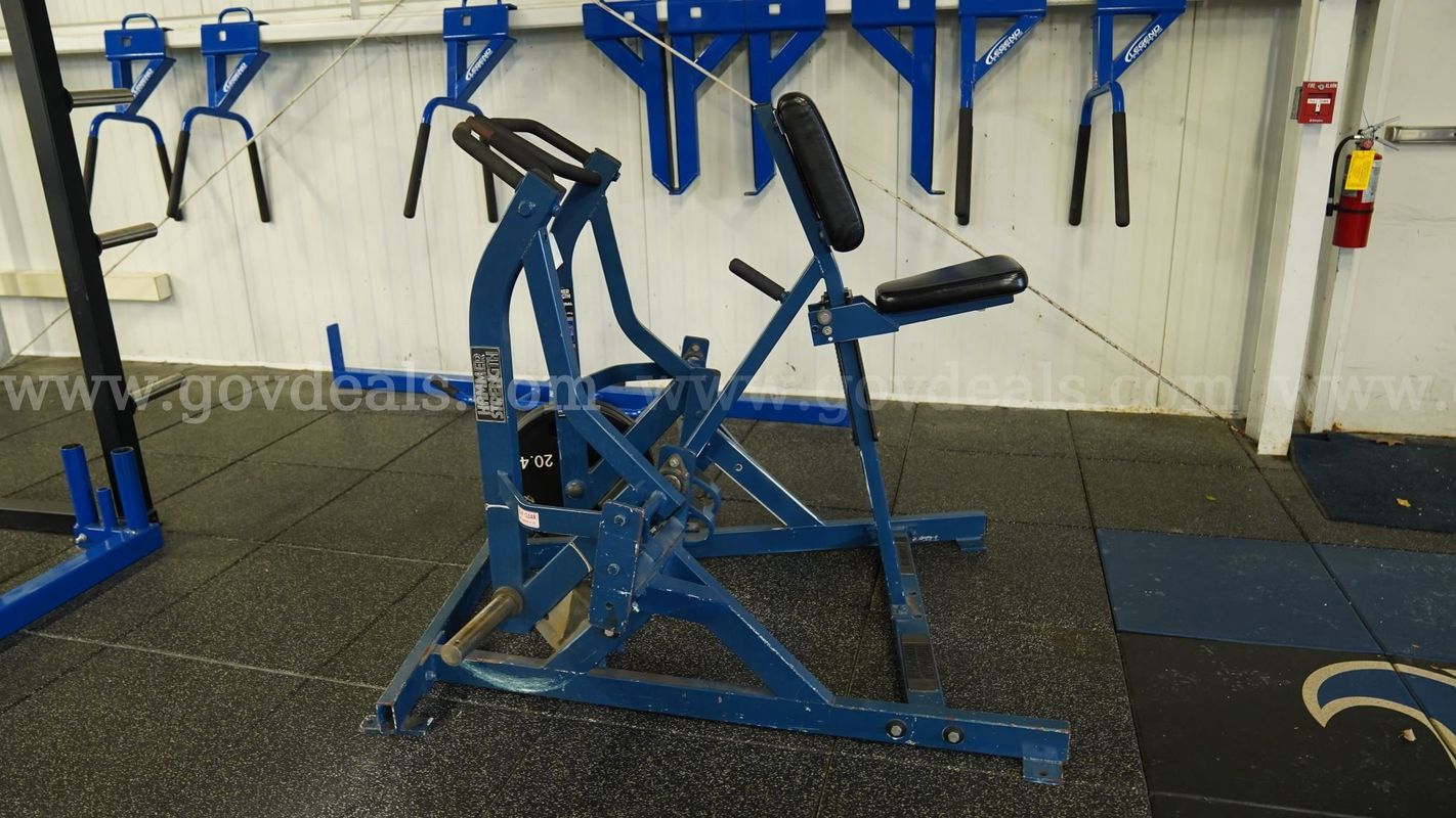Hammer Strength Chest Supported Row Machine