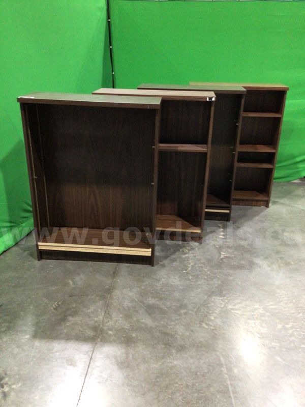 Lot of (4) Wooden Bookcases