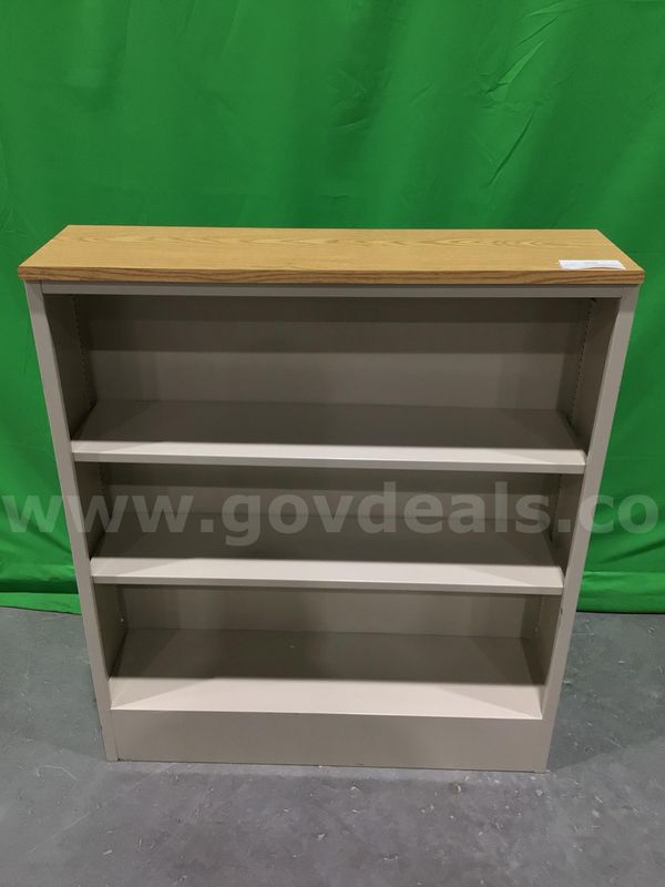 Two-Shelf Metal Bookcase