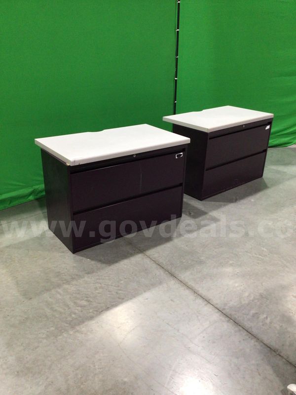 Lot of (2) Two-Drawer Lateral File Cabinets
