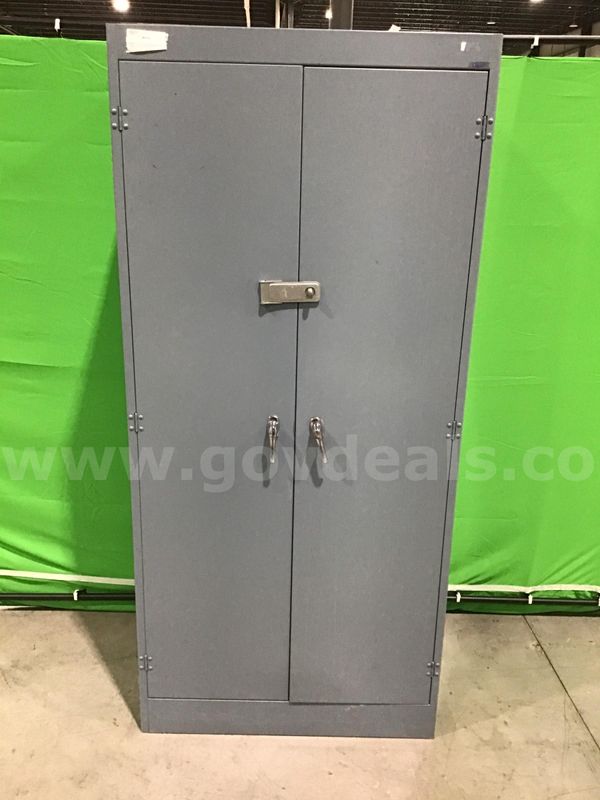 Lot of (3) Two-Door Storage Cabinets