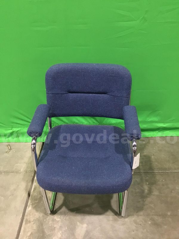 Blue Fabric Office Chair