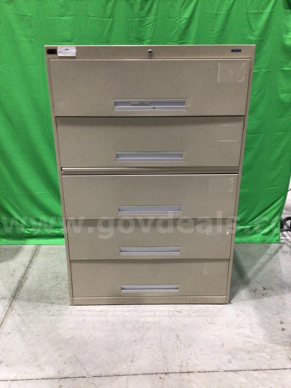 Five-Drawer Lateral File Cabinet