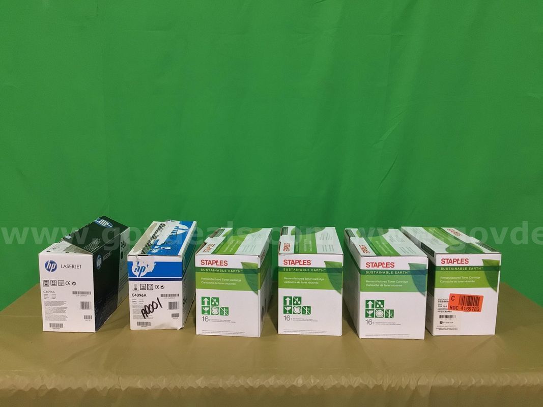 Lot of (6) Various Printer Toners