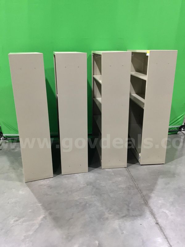 Lot of (4) Four-Shelf Bookshelves