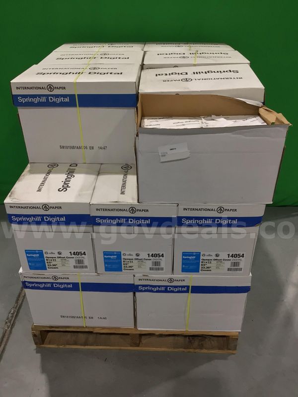 (1) Pallet of Approximate (23) Boxes of Springhill Cream Colored Paper (1 of 6)