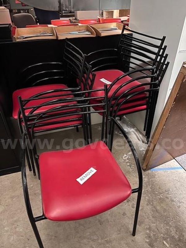 Lot of (8) Stacking Chairs