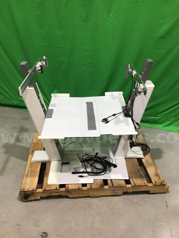 Lot of (2) HumanScale Dual Monitor Desks