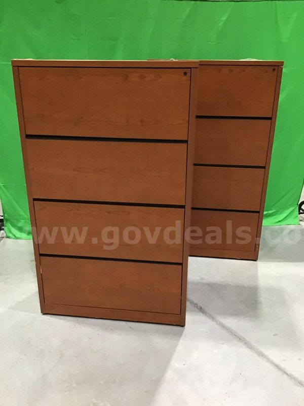 Lot of (2) Lateral File Cabinets With Keys