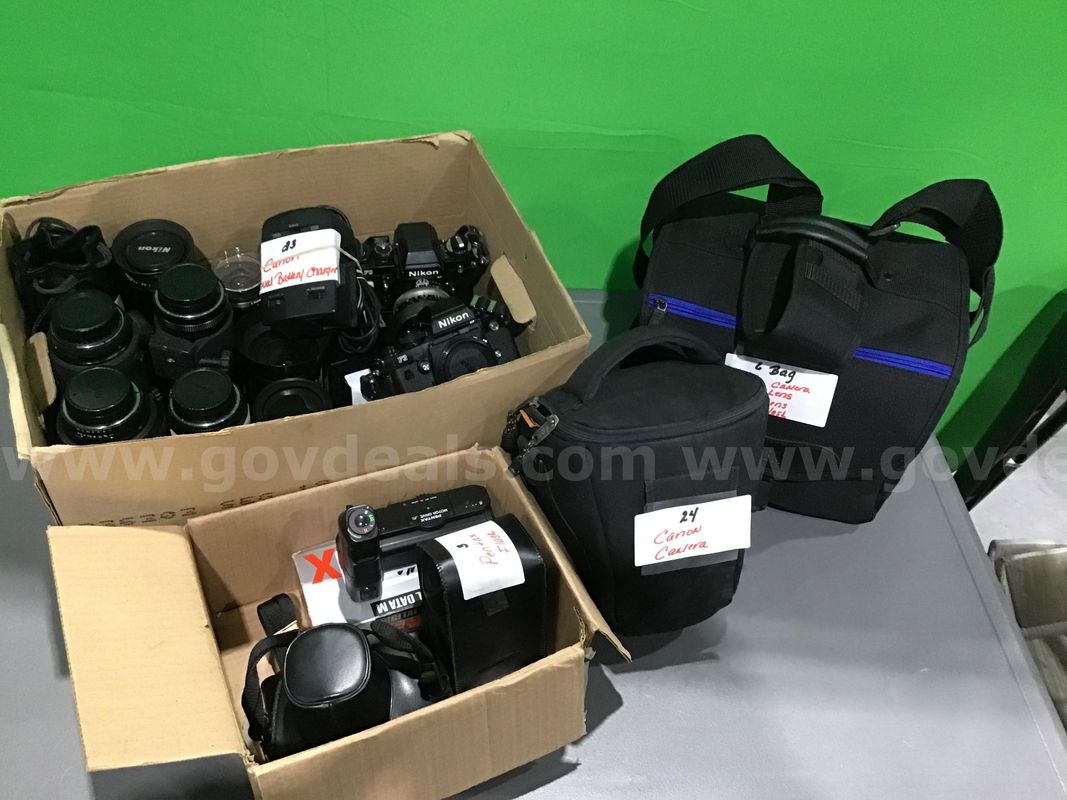 Lot of Approx. (28) Various Cameras and Camera Equipment