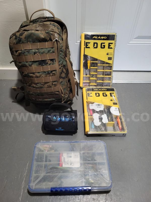 Lot of (5) Various Items of Fishing Equipment