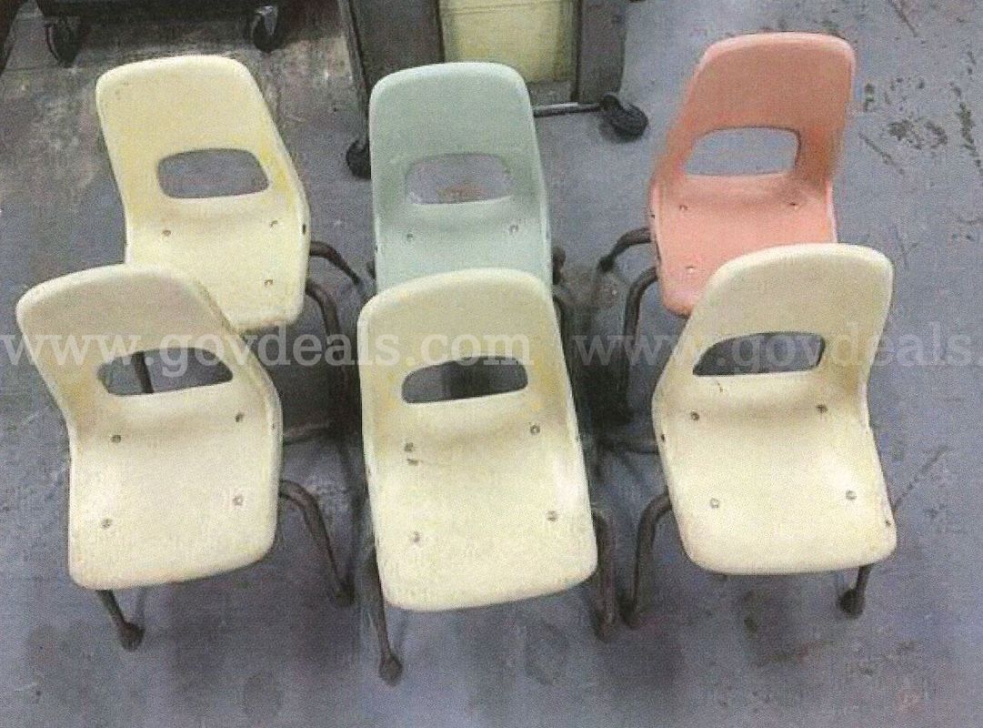 Lot of (6) Extra Small Plastic Stacking Chairs