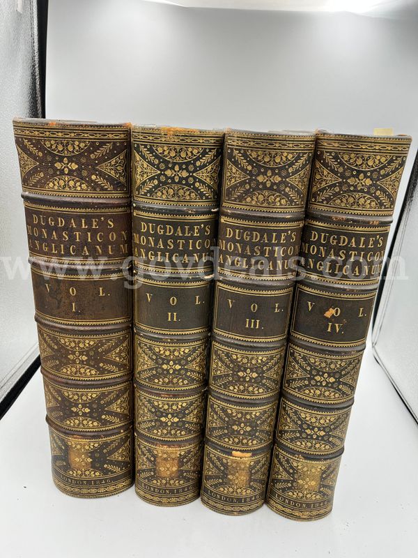 Rare Books, Dugdale, William, Monasticon Anglicanum, Pub. 1864 (8 Volumes)