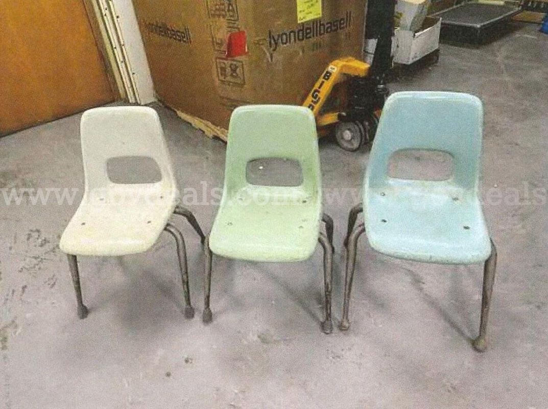 Lot of (3) Extra Small Plastic Chairs
